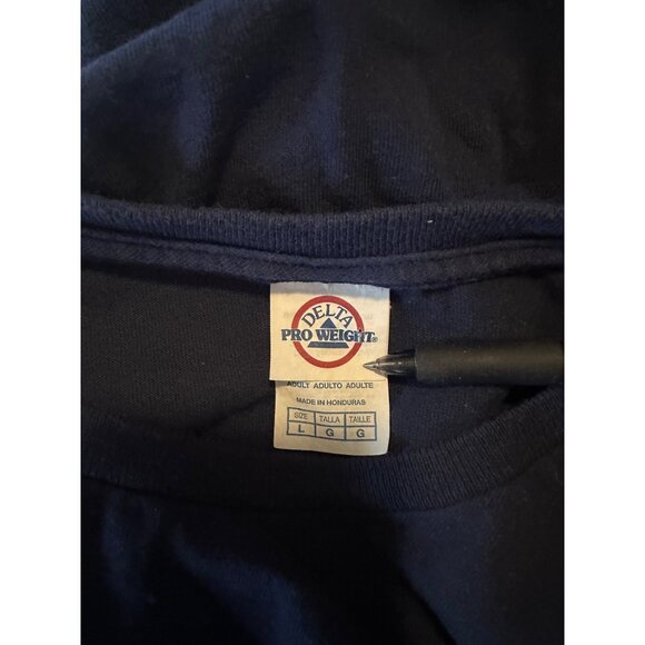 Port St. Lucie Florida on Delta Proweight tag blue and white tshirt size L - Picture 3 of 6